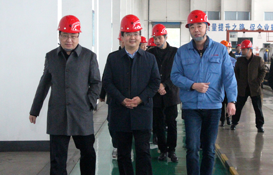 2020年12月8日，廣德市市委常委、常務(wù)副市長(zhǎng)邱鐵軍一行來(lái)上上電纜考察